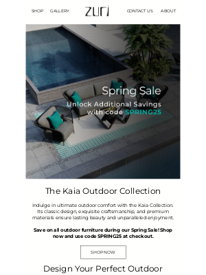 Zuri Furniture - Sun's Out, Savings On! Spring Sale going on Now!☀️