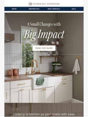 Signature Hardware - Our top 8 small yet mighty swaps 🏠