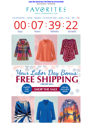 Catalog Favorites - 💸 Last Chance to Save—We’ll Cover Shipping