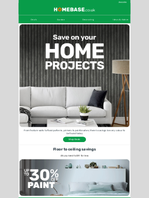 Homebase (United Kingdom) - Change up your home with decorating deals