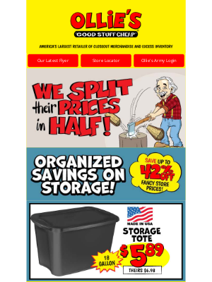 Ollie’s Bargain Outlet - 3M, Bed Head, Mossy Oak, Rustler, Bissell & More Great Deals Inside!