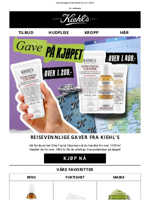 Kiehl's (Norway) - FÅ EN ULTRA FACIAL CLEANSER MED PÅ KJØPET 🎁