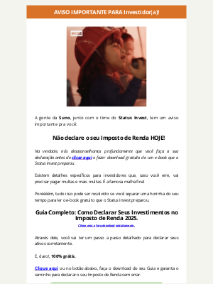 Suno (Brazil) - ⚠️ Aviso importante para Investidor(a)!