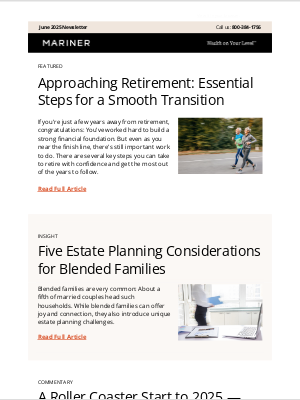 Mariner Wealth Advisors - Approaching Retirement: Essential Steps for a Smooth Transition