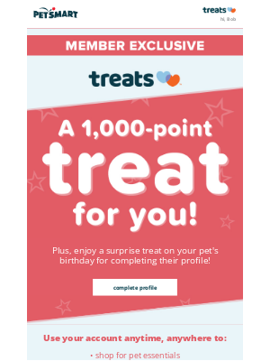PetSmart - Check out your Treats offers & points! 🙄