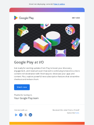Google Play - Your Google Play recap from I/O 2025