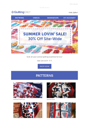 The Quilting Company - Summer Lovin’ Continues!