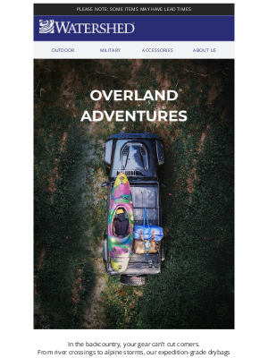 Watershed Drybags - Overlanding Essentials: Pack Like a Pro