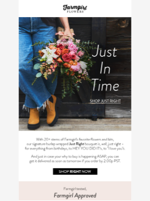 Farmgirl Flowers - about time 🕐