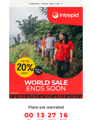 Intrepid Travel (India) - World Sale ends in hours⏰