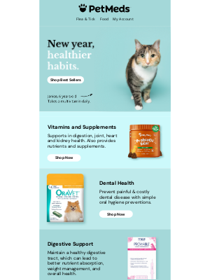 1800PetMeds - New Year, New Tail-Wagging Health Goals!