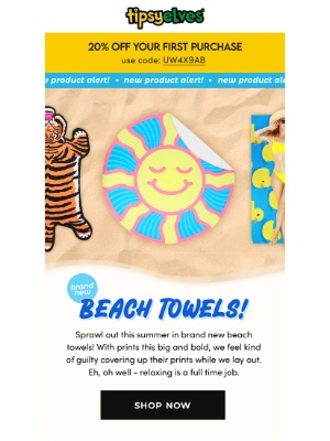 Tipsy Elves - NEW: Big, bold beach towels ☀️