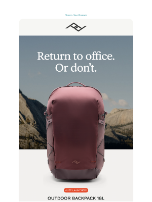 Peak Design - Big news: small pack.