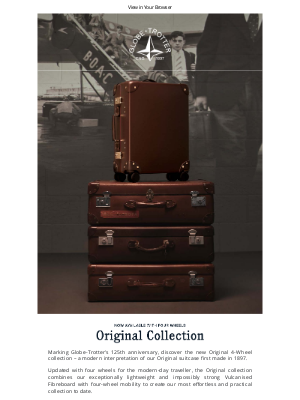 Globe-Trotter - Original Collection: Now With 4 Wheels