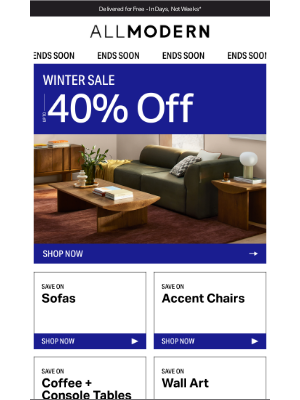 AllModern - sofa SALE | ENDS TODAY