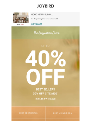 Joybird - LAST DAY! up to 40% of best sellers