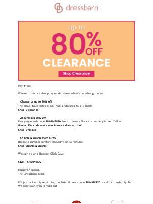 dressbarn - YOUR WEEKEND SHOPPING LIST