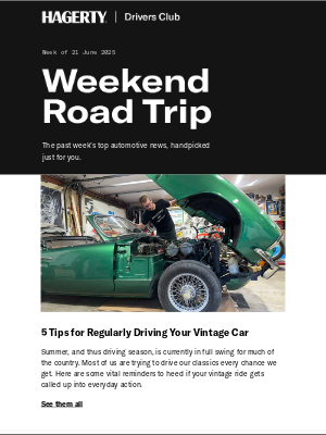 Hagerty - 5 tips for regularly driving your classic car