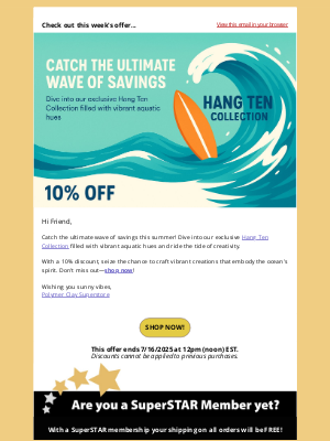 Polymer Clay Superstore - Ride the Wave of Savings! 🏄‍♂️