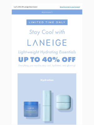 MASKSHEETS - 🧊 Up To 40% Off Laneige Refreshers & Hydrating Essentials! 🧊