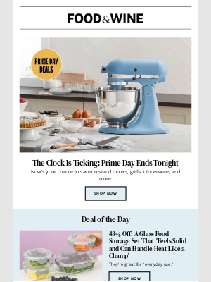 MyRecipes - Prime Day Ends Tonight: Save Up to 90% on Kitchen Essentials