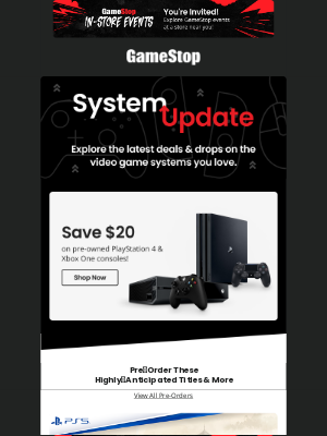 GameStop - 🕰️ 🎮 Game like it’s 2013 with our pre-owned PS4 and Xbox One deal!