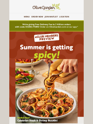 Olive Garden - Spice up your summer