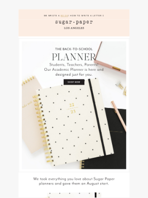 Sugar Paper - The Back-to-School Planner is Here!! ✏️