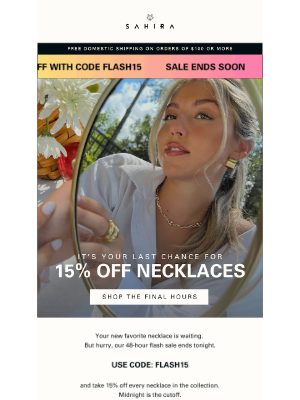 Sahira Jewelry Design - FINAL HOURS ⏳ 15% Off Is Almost Gone