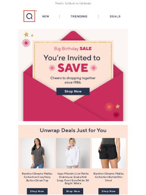 QVC - You're Invited! Big Birthday Sale