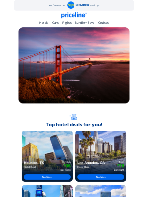 Priceline - Indulge in travel + get low prices