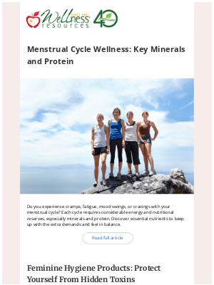 Wellness Resources - Menstrual Cycle Nutrition: Feel In Balance