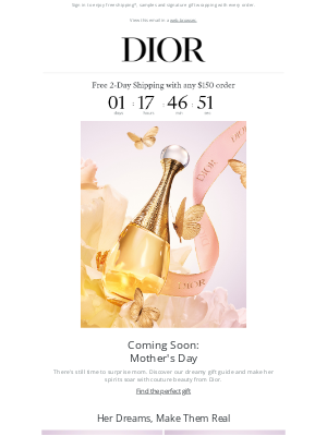 Dior - Last-Minute Mother's Day Gift Ideas
