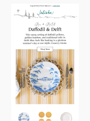Juliska - Mix & Match Daffodil & Delft