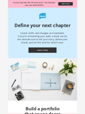 Blurb - Changing careers? Books can help.