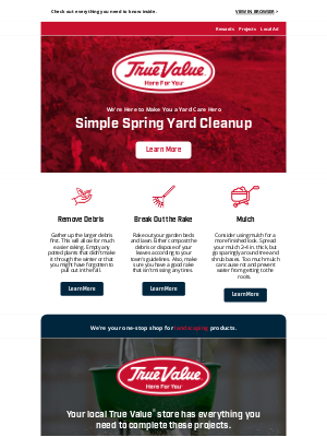 True Value - Simple Spring Yard Clean Up 🍃 🏡