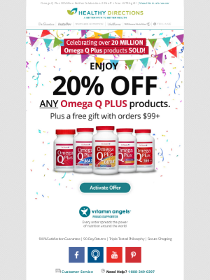 Healthy Directions - A milestone celebration for your Favorite Heart Health products