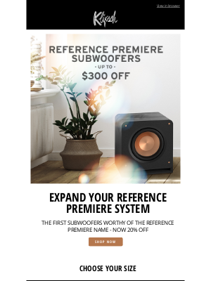 Klipsch - Last Call: Save Up to $300 on Our Best-Ever Reference Premiere Subs