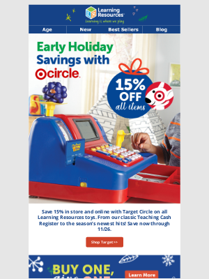 Learning Resources - Cash In with 15% Off from Target Circle! 🎯