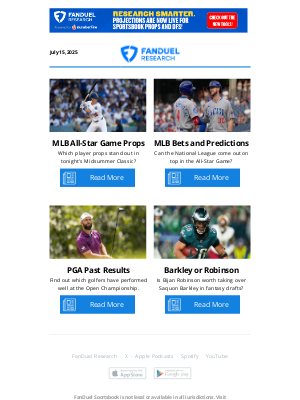 FanDuel - MLB All-Star Game Bets, Props, and Predictions