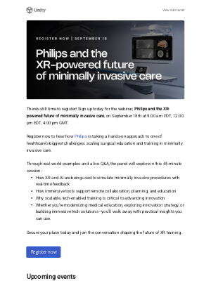 Unity - Webinar: Philips and the XR-powered future of minimally invasive care