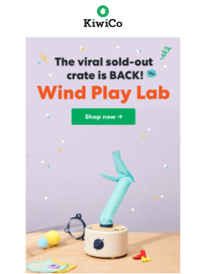 Kiwi Co. - Wind Play Lab is Back in Stock