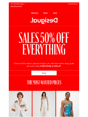 Desigual - 50% OFF EVERYTHING