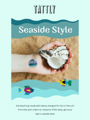 Tattly - Calling all Beach Bums! 🏝️