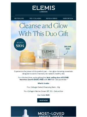 ELEMIS - Your FREE $104 Pro-Collagen Duo is waiting…