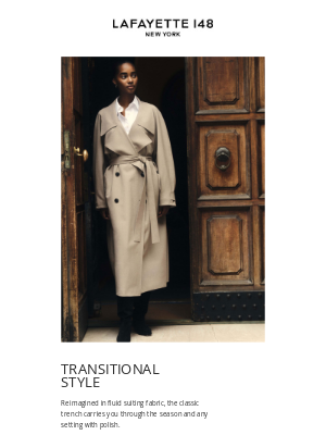 Lafayette 148 New York - Elevated Essentials: The Transitional Trench