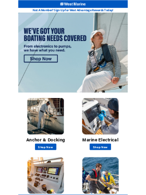 West Marine - We Have You Covered.