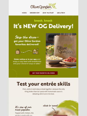 Olive Garden - OG Classics, Delivered!