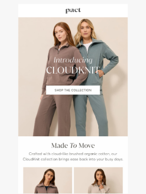 PACT Apparel - New at Pact: Organic CloudKnit