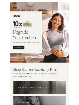Moen - Upgrade you kitchen with a simple swap!